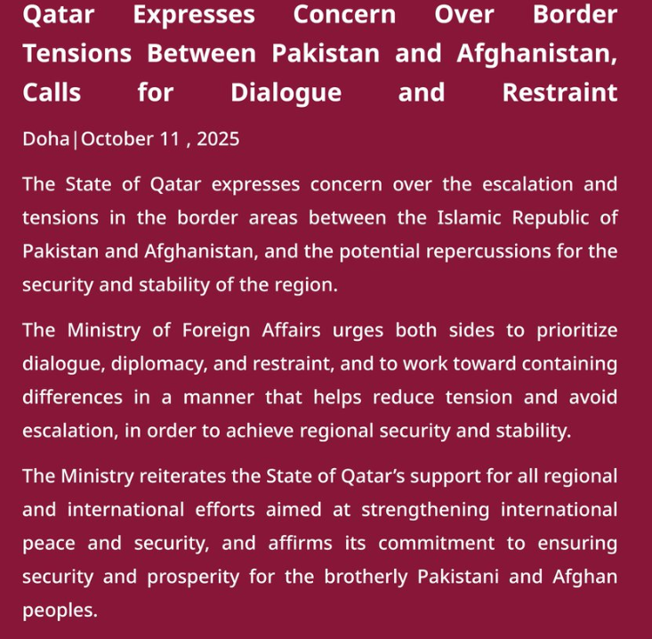 Qatars stataement